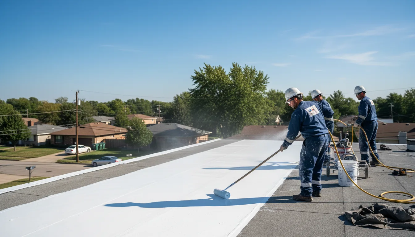 Commercial roof coating in Hudson, NC near me